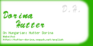 dorina hutter business card